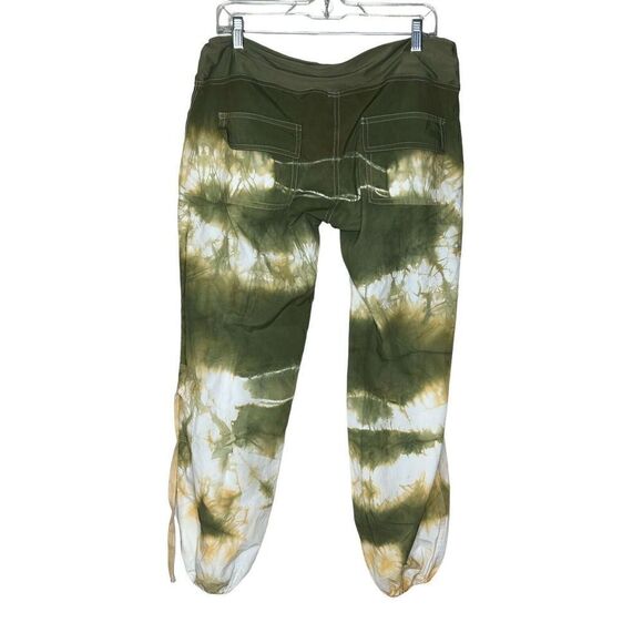Oh My Bod Women’s Tie Dye Cargo Pockets Draw String Pull-On Pants Sz  L - Picture 2 of 4